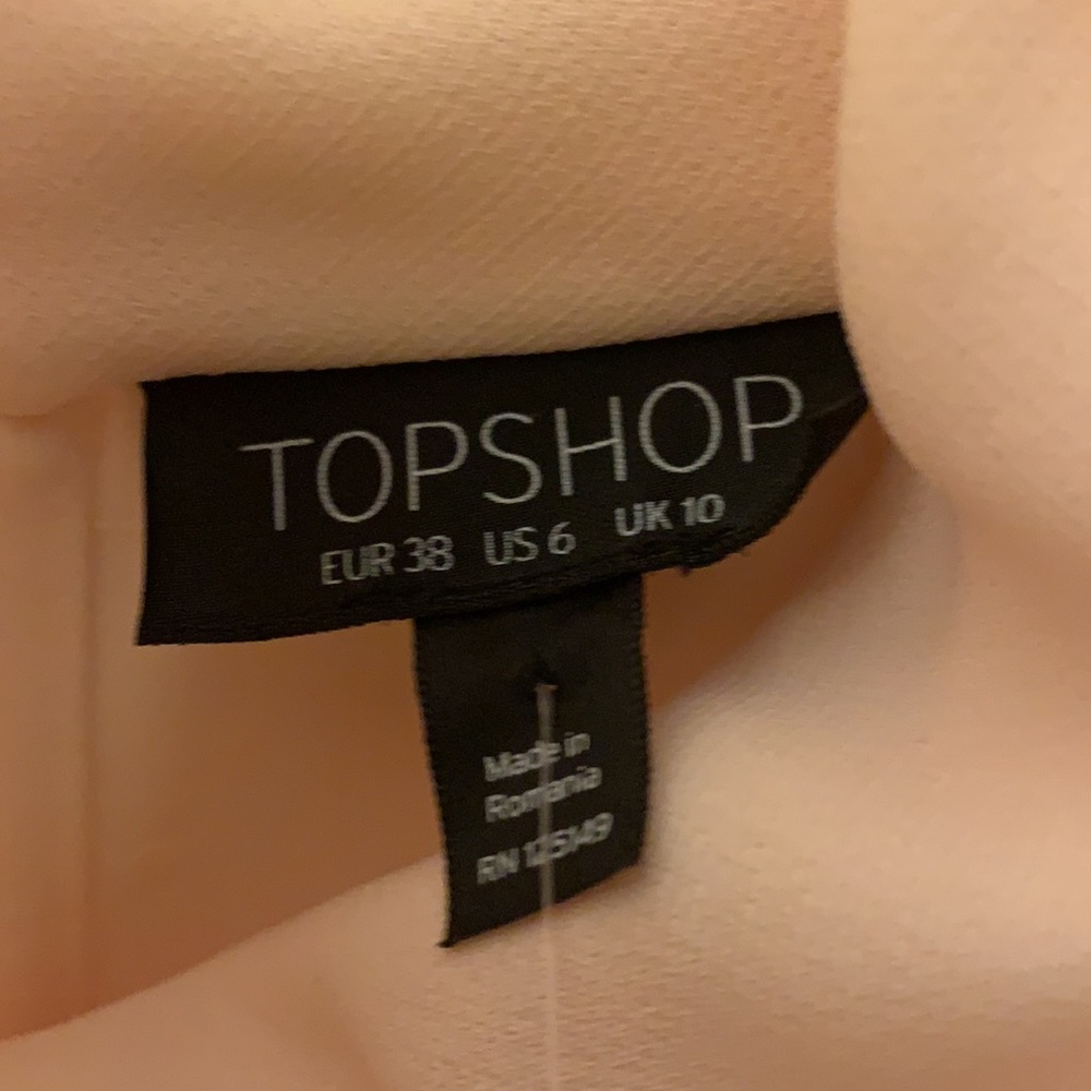 Topshop Cold Shoulder Ruffle Blouse - Picture 5 of 6